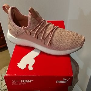 Pink puma shoes